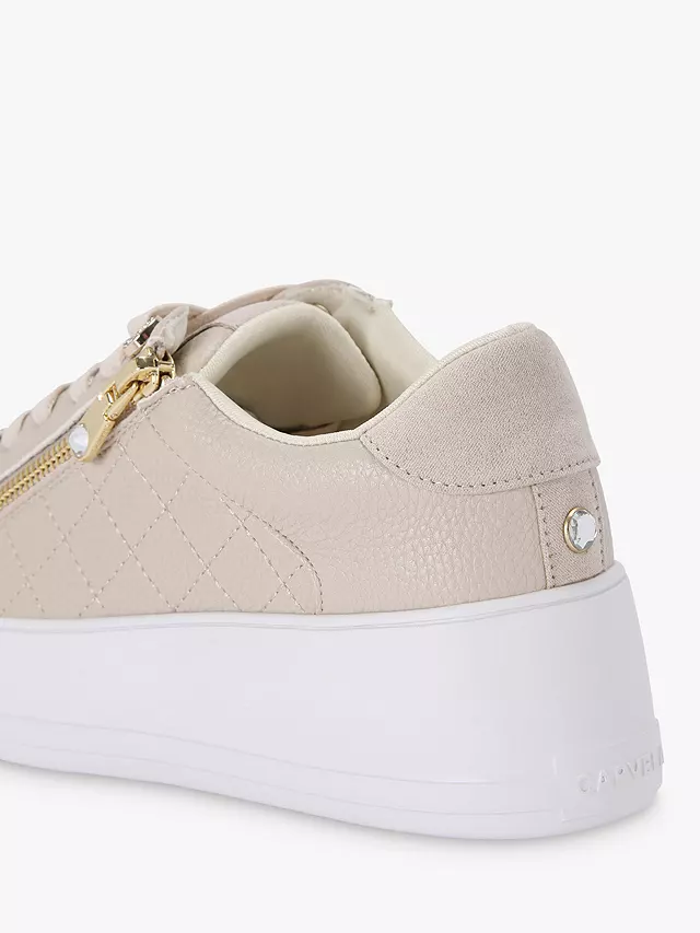 Carvela Jive Zip Flatform Trainers, Natural Beige 6 Carvela Jive Zip Flatform Trainers, Natural Beige - Image 4
