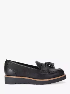 Carvela Sky Tassel Slip-On Loafers, Black