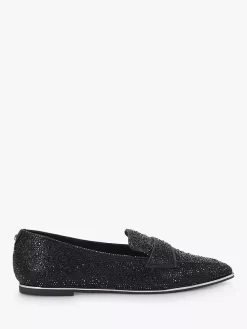 Carvela Lexie Jewel Toe Loafers, Black