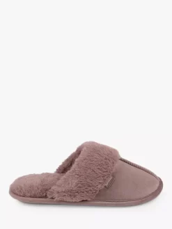 Totes Velour Mule Slippers, Mink -Sports And Leisure Equipment Store 006627445