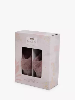 Totes Velour Mule Slippers, Mink -Sports And Leisure Equipment Store 006627445alt5