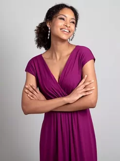 Alie Street Sophia Plain Maxi Dress, Boysenberry Pink -Sports And Leisure Equipment Store 006642719alt6