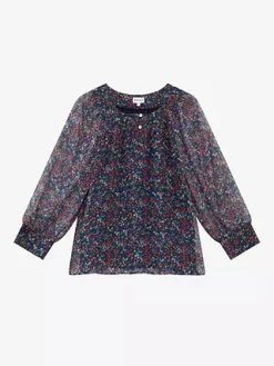 Brora Liberty Print Silk Chiffon Blouse, Pomegranate Berry -Sports And Leisure Equipment Store 006644503alt4