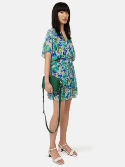 Jigsaw Jaime Pebble Leather Cross Body Bag, Green 9 Jigsaw Jaime Pebble Leather Cross Body Bag, Green -Sports And Leisure Equipment Store 006669312alt5