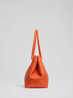 L.K.Bennett Laurie Tote Bag, Orange -Sports And Leisure Equipment Store 006736559alt4