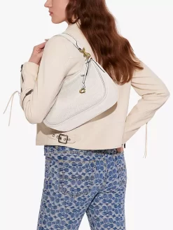 Coach Cary Leather Cross Body Bag, Chalk -Sports And Leisure Equipment Store 109061359alt4