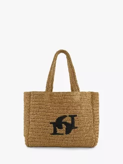 Dune Driftings Raffia Handbag, Natural