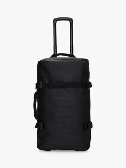 Rains Texel 64cm 2 Wheel Waterproof Medium Suitcase, Black
