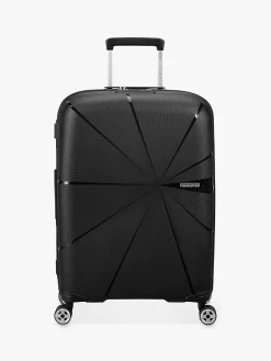 American Tourister Starvibe 4-Wheel 67cm Expandable Medium Suitcase, Black