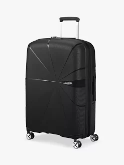American Tourister Starvibe 77cm Expandable 4-Wheel Large Suitcase, Black -Sports And Leisure Equipment Store 110198011alt3