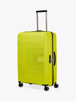 American Tourister Aerostep 4-Wheel 77cm Expandable Large Suitcase, Light Lime -Sports And Leisure Equipment Store 110198241alt6