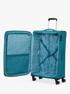 American Tourister Pulsonic 4-Wheel 81cm Expandable Large Suitcase, Stone Teal -Sports And Leisure Equipment Store 110198331alt4