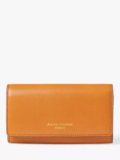Aspinal Of London Smooth Leather London Purse, Mustard