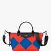 Longchamp Le Pliage Collection Geometric Print Canvas Handbag, Red/Cobalt 1 Longchamp Le Pliage Collection Geometric Print Canvas Handbag, Red/Cobalt -Sports And Leisure Equipment Store 110439009
