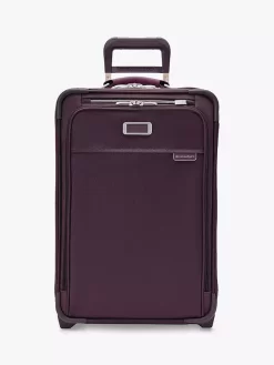 Briggs & Riley Essential 2-Wheel 56cm Carry On Suitcase, Plum