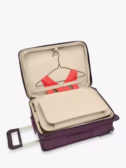 Briggs & Riley Essential 2-Wheel 56cm Carry On Suitcase, Plum -Sports And Leisure Equipment Store 110531770alt4