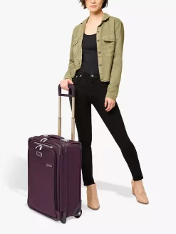 Briggs & Riley Essential 2-Wheel 56cm Carry On Suitcase, Plum -Sports And Leisure Equipment Store 110531770alt5