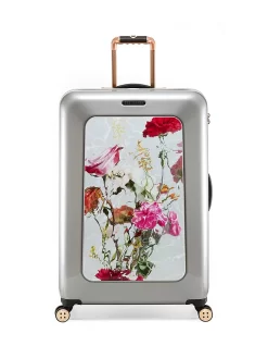 Ted Baker Take Flight 4-Wheel 79cm Large Suitcase, Water Floral