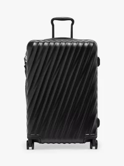 TUMI 19 Degree Short Trip 66cm 4-Wheel Expandable Medium Suitcase, Black Texture