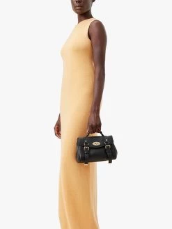 Mulberry Mini Alexa Heavy Grain Leather Cross Body Bag, Black -Sports And Leisure Equipment Store 239013448alt5