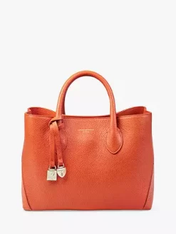 Aspinal Of London Midi London Pebble Leather Tote Bag, Marmalade -Sports And Leisure Equipment Store 240100421alt2