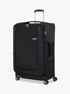 Samsonite D'lite 4-Wheel 78cm Large Expandable Suitcase, Black