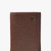 Aspinal Of London Pebble Leather Trifold Wallet, Tobacco -Sports And Leisure Equipment Store 240614810