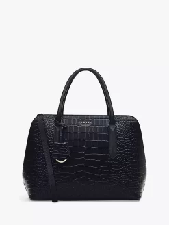 Radley Liverpool Street 2.0 Faux Croc Leather Medium Multiway Bag, Black